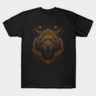 Tiger decorated with Javanese ornaments T-Shirt